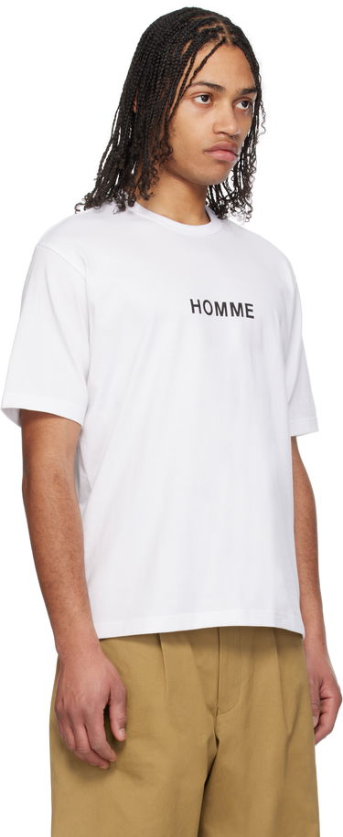 T-shirt Comme des Garçons Homme Logo T-Shirt Hvid | HO-T103-051, 1