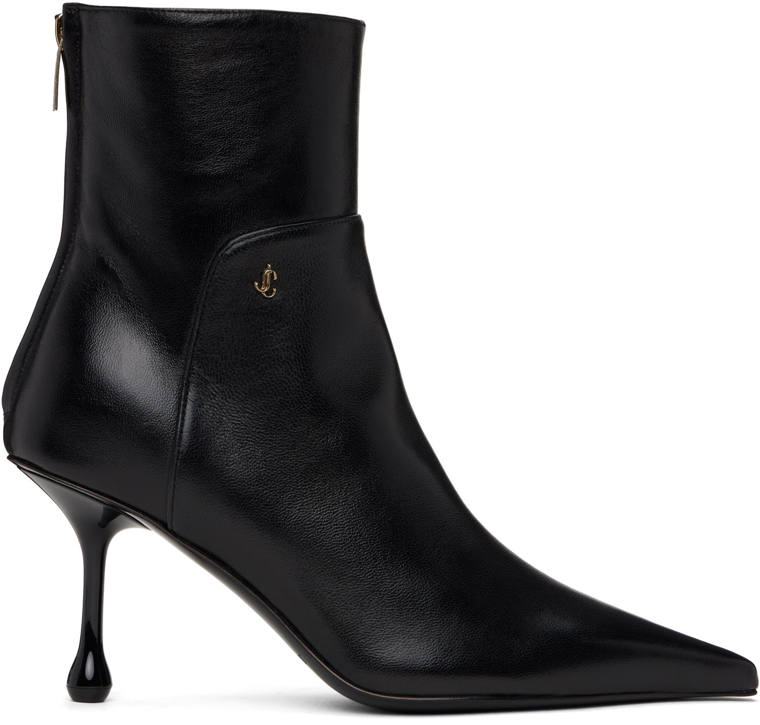 Skopleje Jimmy Choo Jimmy Choo Cycas 80 Leather Ankle Boots Sort | CYCAS AB 80 NAP, 0