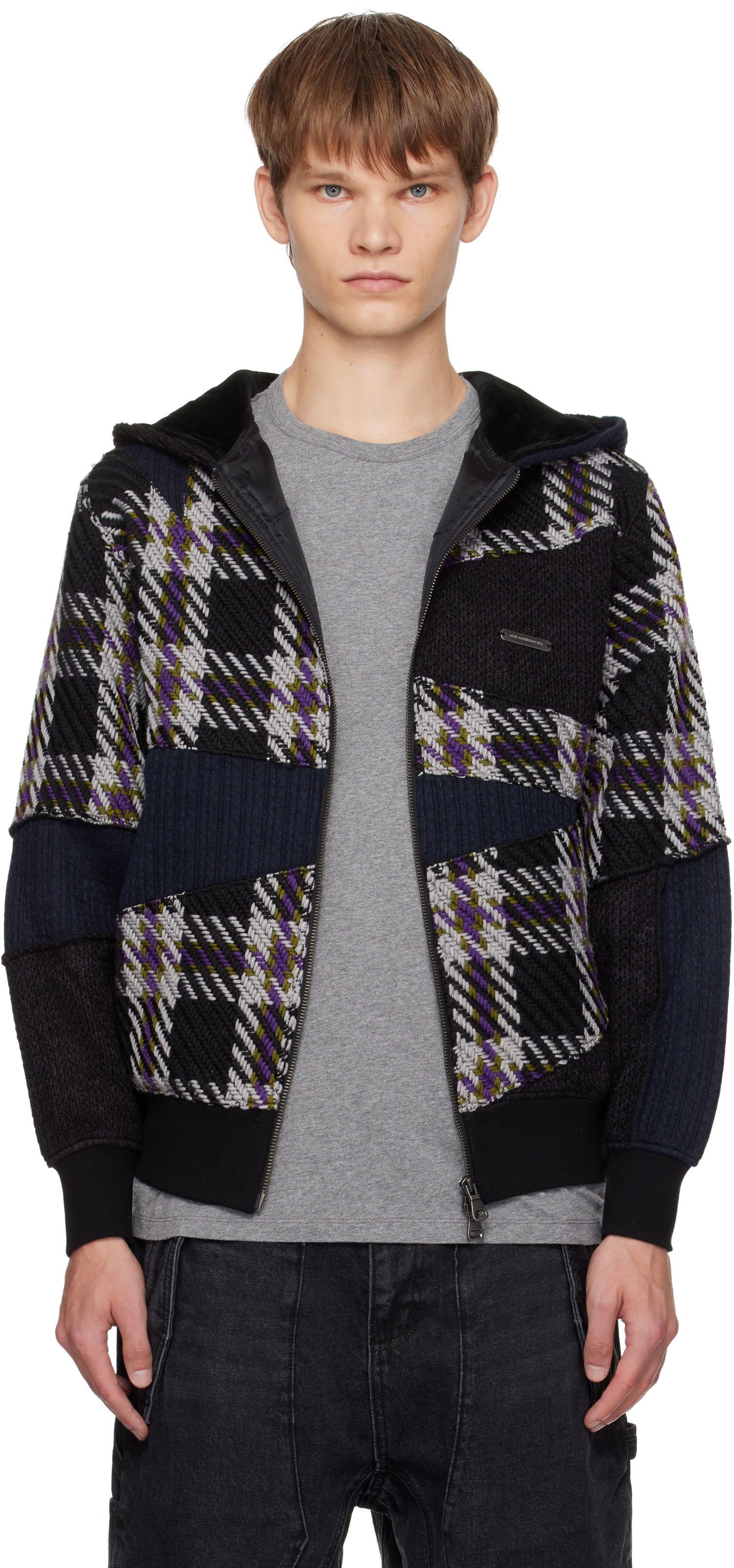 Sweatshirt Andersson Bell Andersson Bell Patchwork Zip-Up Hoodie Flerfarvet | atb1343u, 0