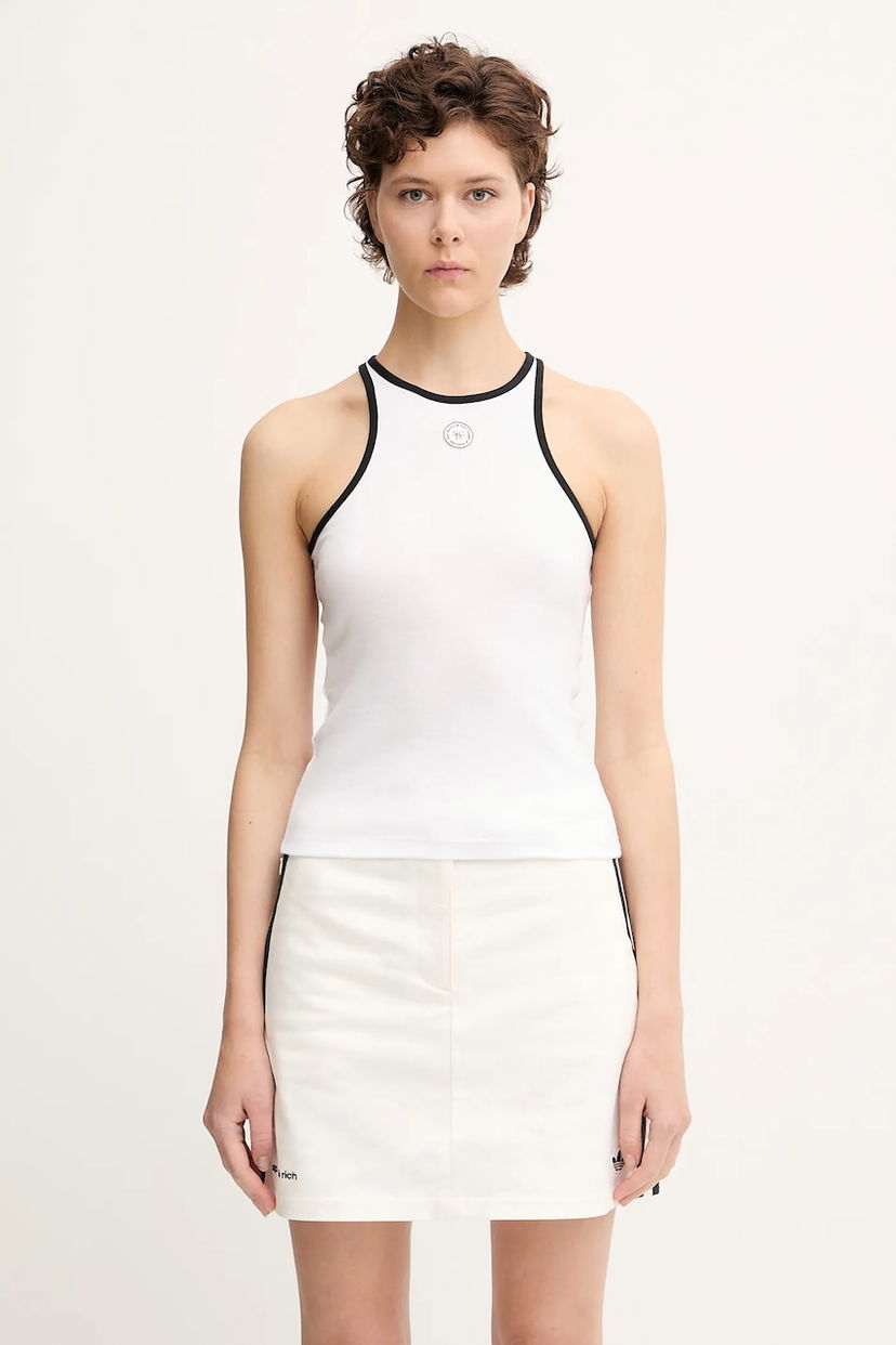 Tanktop Sporty & Rich Sporty & Rich Srhwc Ribbed Tank Top Hvid | TO080622305WH01