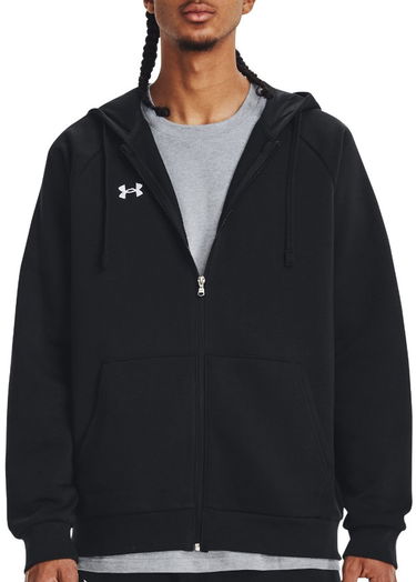 Sweatshirt Under Armour Rival Fleece FZ Sort | 1379767-001, 0