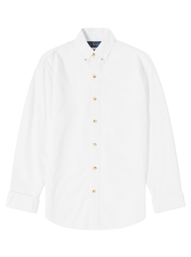 Skjorte Polo by Ralph Lauren Pique Button Hvid | 710837297003