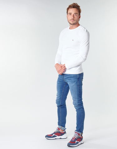 T-shirt Tommy Hilfiger STRETCH SLIM FIT TEE Hvid | MW0MW10804-YBR, 2