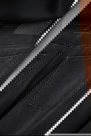 Jeans Maison Margiela MM6 Maison Margiela Wide-Leg Distressed Paint Splatter Jeans with Front Seam Detail Sort | SH0LA0011.M30011.966, 3