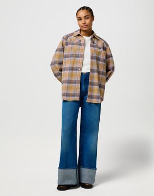 Skjorte Wrangler Loose Western Shirt XS Flerfarvet | 112372390:XS, 2