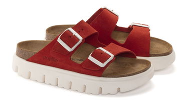 Sneakers og sko Birkenstock Papillio Arizona Chunky LEVE Rød | 1024941, 6