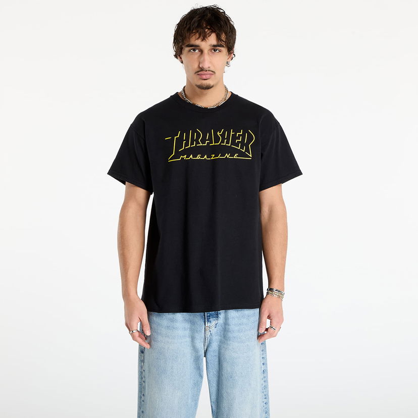 T-shirt Thrasher T-Shirt Shadow Mag Logo Sort | 145764