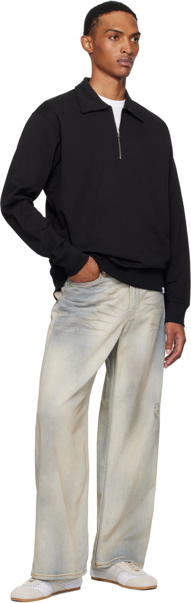Sweatshirt NORSE PROJECTS Ketel Relaxed Half Zip Sweatshirt Sort | N20-1381, 3