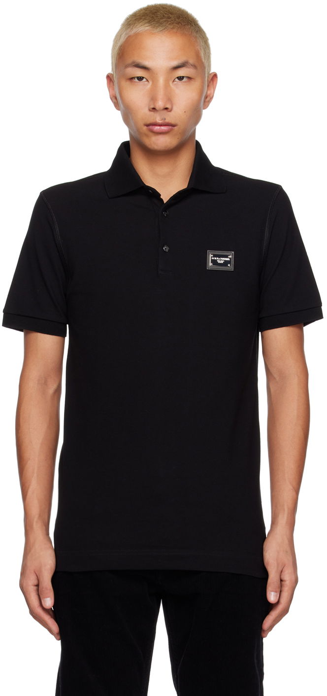 Polo skjorte Dolce & Gabbana Black Tag Polo Sort | G8PL4TG7F2H