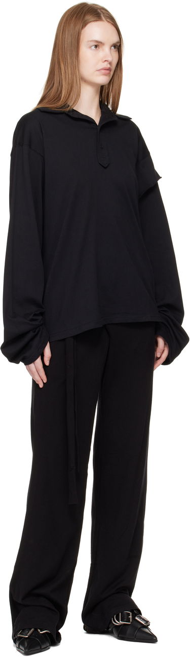 Polo skjorte Ottolinger Ottolinger Long Sleeve Polo Sort | 115-102915-02, 3