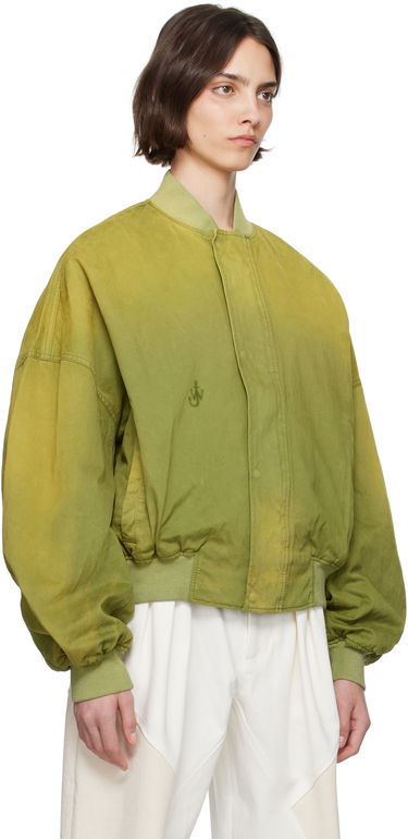 Bomberjakke JW Anderson JW Anderson Relaxed Cotton Bomber Jacket Grøn | JK0382-PG1767, 4