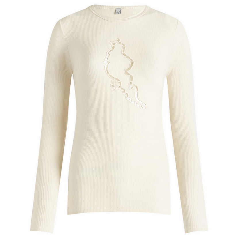 T-shirt Baserange Ponte Long Sleeve T-Shirt Beige | TOPLS-RB-SP25-Undyed
