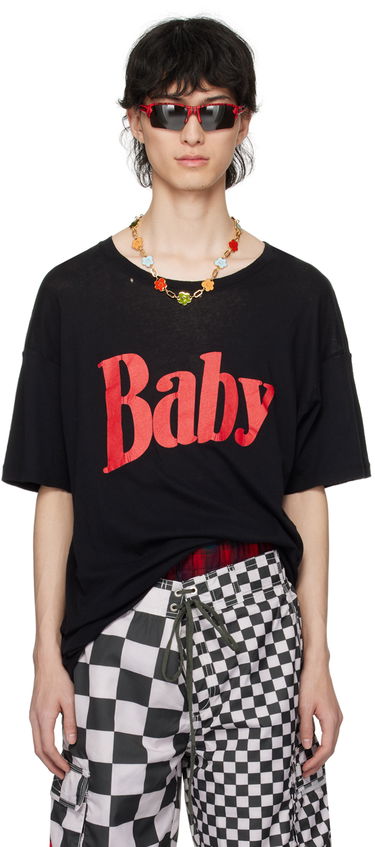 T-shirt ERL ERL 'Baby' Print T-Shirt Sort | ERL08T016, 0