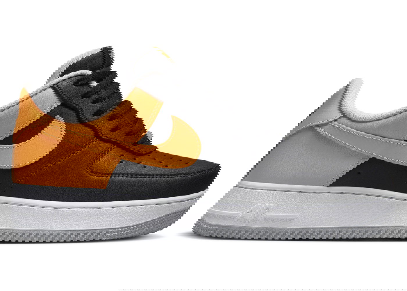 Sneakers og sko Nike Air Force 1 Low '07 Black Kumquat Light Smoke Grey Orange | FB7162-081, 0
