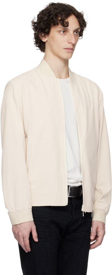Bomberjakke BOSS Performance-Stretch Water-Repellent Jacket Hvid | 50545795, 1