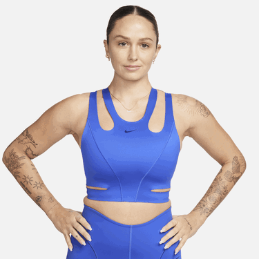 Bh Nike FutureMove Light-Support Non-Padded Strappy Sports Bra Mørkeblå | FQ2640-405, 1