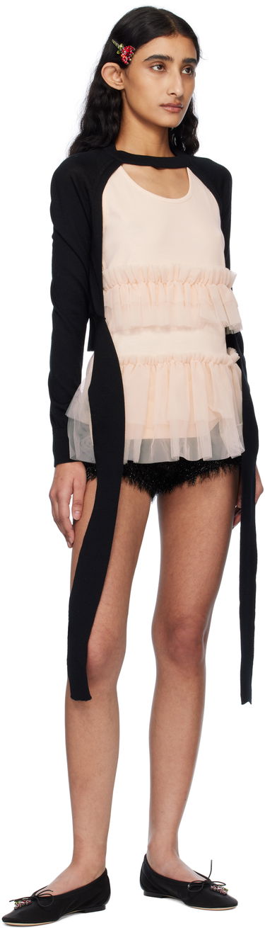 Sweater Simone Rocha Simone Rocha Cropped Cut-Out Cardigan Sort | KMK20 0647, 4