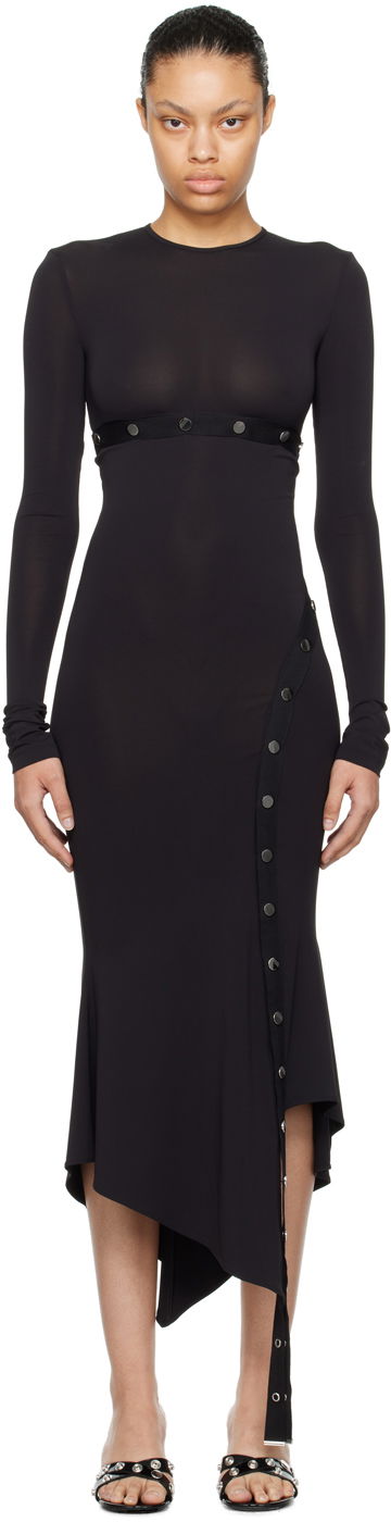 Kjole The Attico Attico Studded Midi Dress Sort | 241WCM99 A014