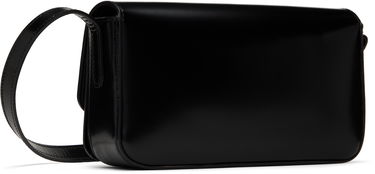 Skuldertaske Anine Bing Black Leather Crossbody Bag with Logo Plaque Sort | A-13-10242-050, 2