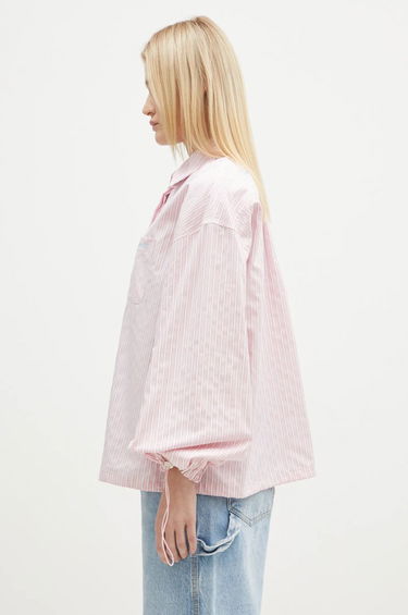 Skjorte Fiorucci Striped Balloon Sleeve Shirt Lyserød | W01FPTLO170CO01PN03, 1