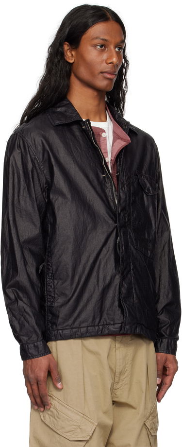 Vindjakke C.P. Company C.P. Company Lino Wax Overshirt Grå | 18CMOS203A-006284G, 4