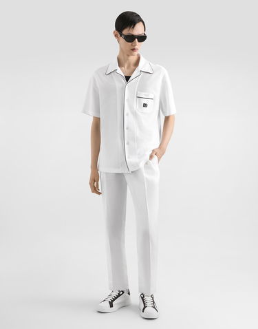 Bukser Dolce & Gabbana Dolce & Gabbana Linen Trousers 58 Hvid | GV4EEZFU4JBW0111, 1