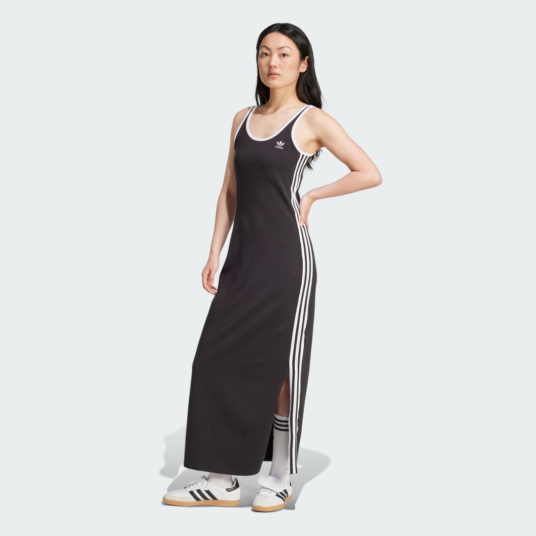 Kjole adidas Performance 3-Stripes Tank Maxi Dress Sort | JD4619, 0