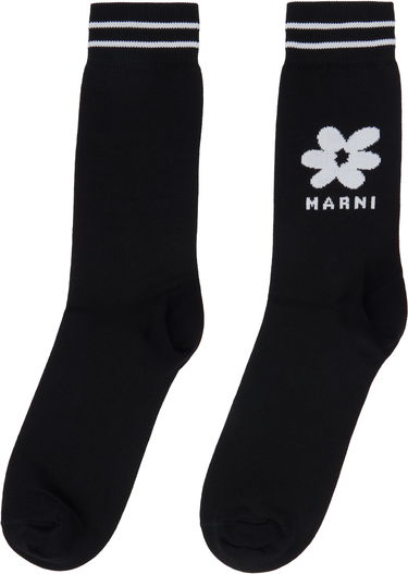 Sokker Marni Jacquard Flower Socks Sort | SKZC0147Q0 UFC182, 1