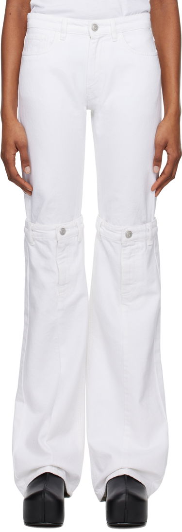 Jeans Coperni Open Knee Jeans Hvid | COPP55251, 0