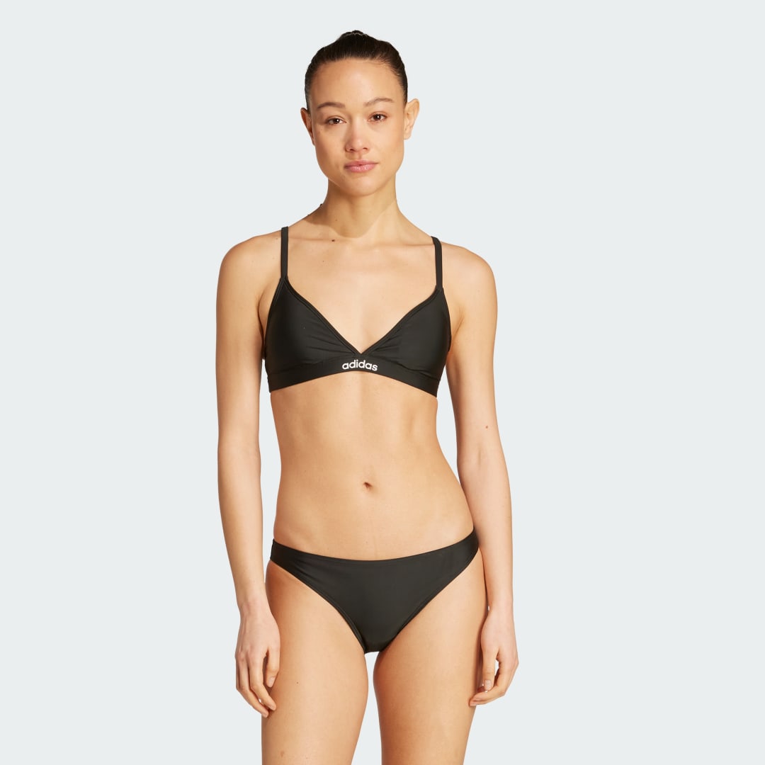 Badetøj adidas Performance Adjustable Triangle Bikini Top and Bottoms Sort | JM8159, 0