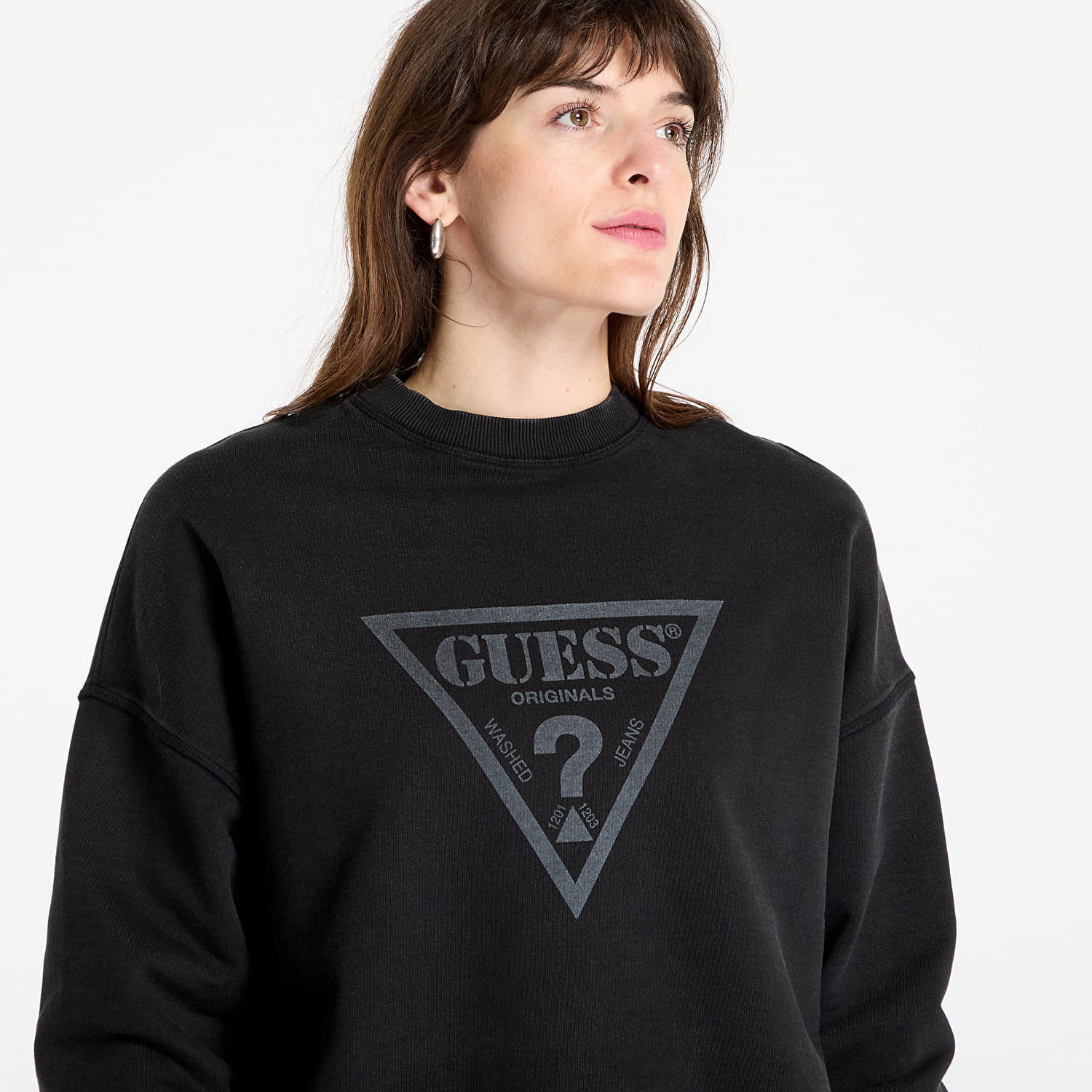 Sweatshirt GUESS GUESS Originals Sweatshirt Sort | W5GQ03K68I4-JTMU, 1