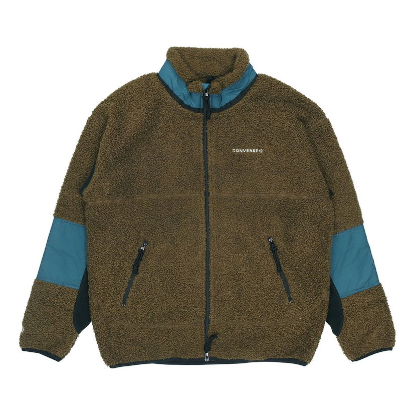 Jakke Converse Fleece Sherpa Jacket Brun | 10018039-A03