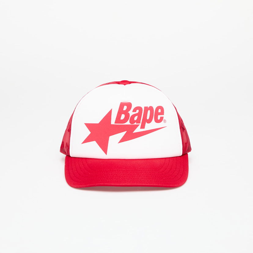 Kasket BAPE Sta Mesh Cap Rød | 001CPK801009M RED
