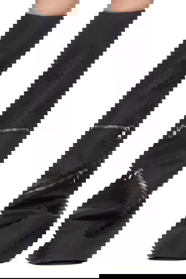 Sneakers og sko Rick Owens Rick Owens DRKSHDW Cargo Fetish Flat Heel Boots Sort | DS02E7816.NCV, 2