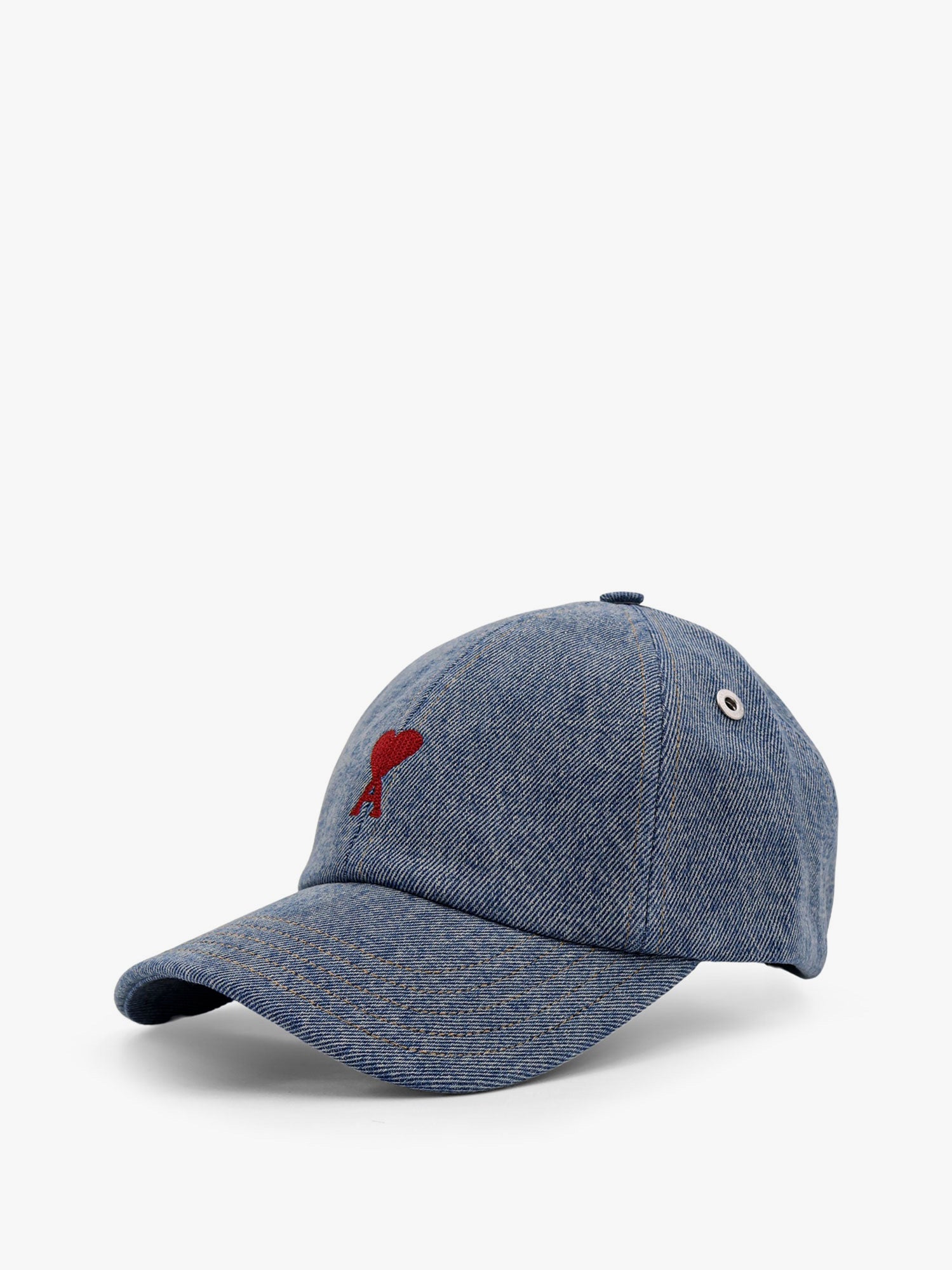 Kasket AMI Denim Baseball Cap Ami Paris Blå | UCP116DE0046480, 1