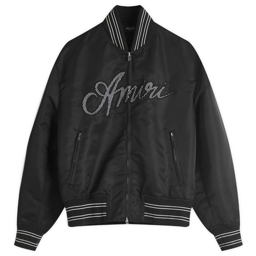 Bomberjakke AMIRI AMIRI Script Bomber Jacket, Size Large Sort | AMOUBB1037-001