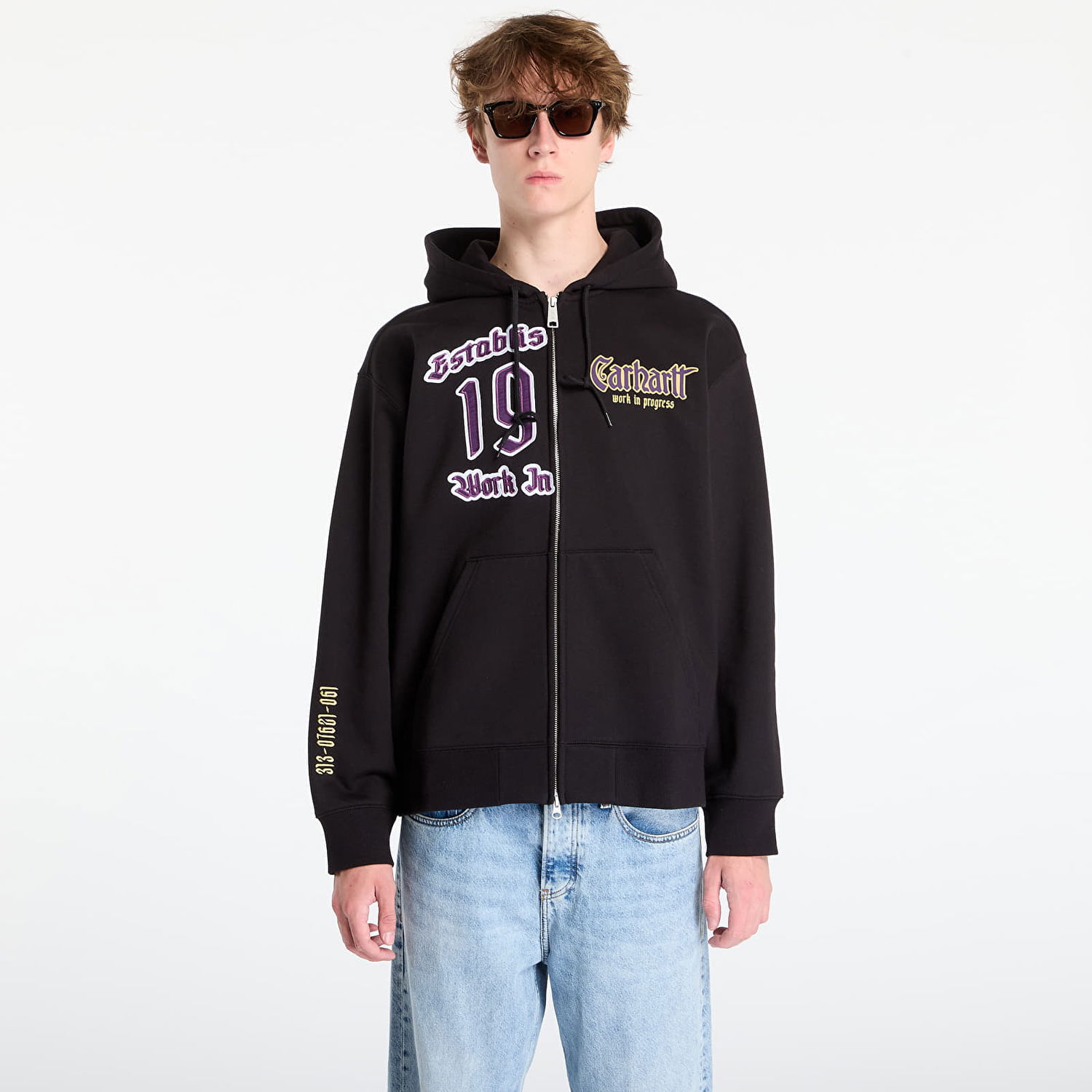 Sweatshirt Carhartt WIP Sweatshirt Hooded Dual Sweat Jacket UNISEX Sort | I035611.89XX, 0