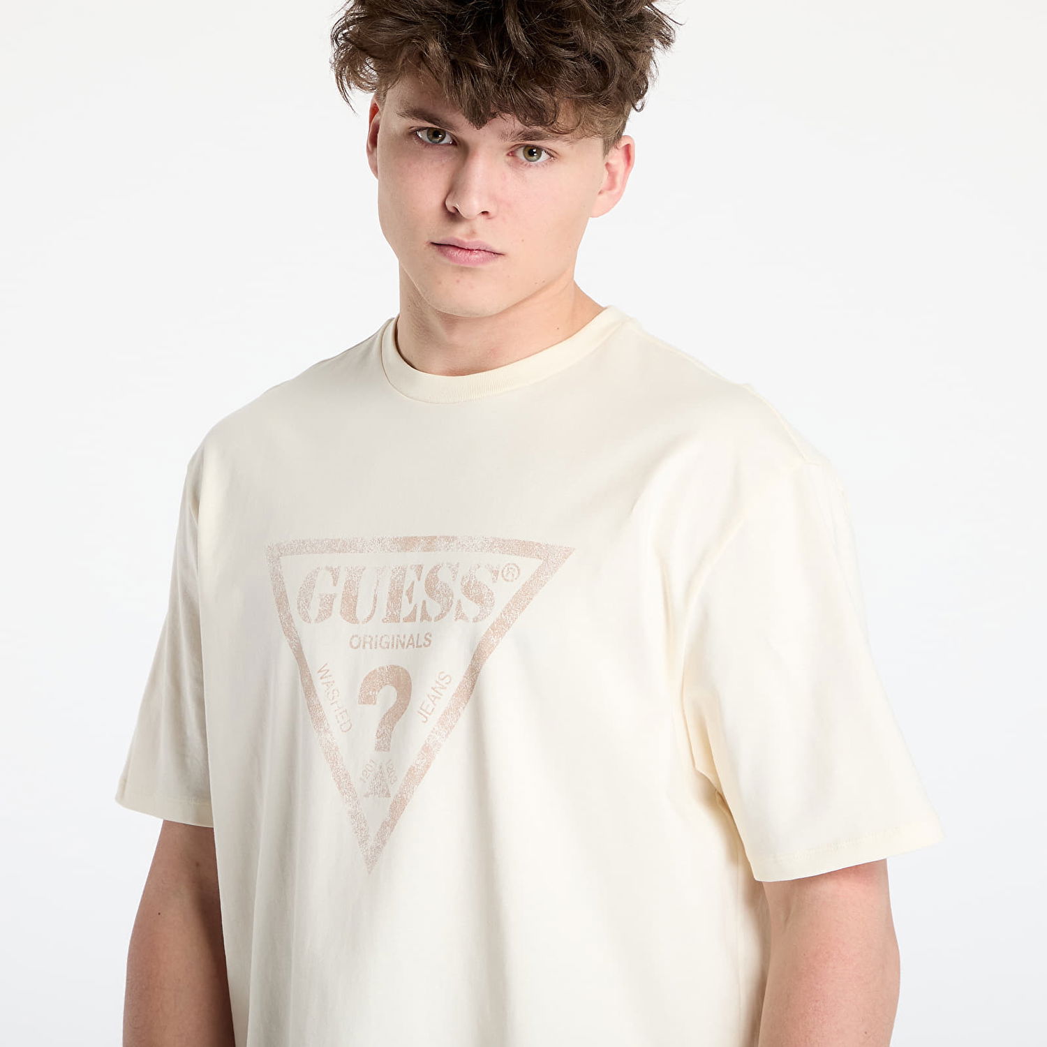 T-shirt GUESS GUESS Originals T-Shirt Beige | M5GI10K8FQ4-G053, 1