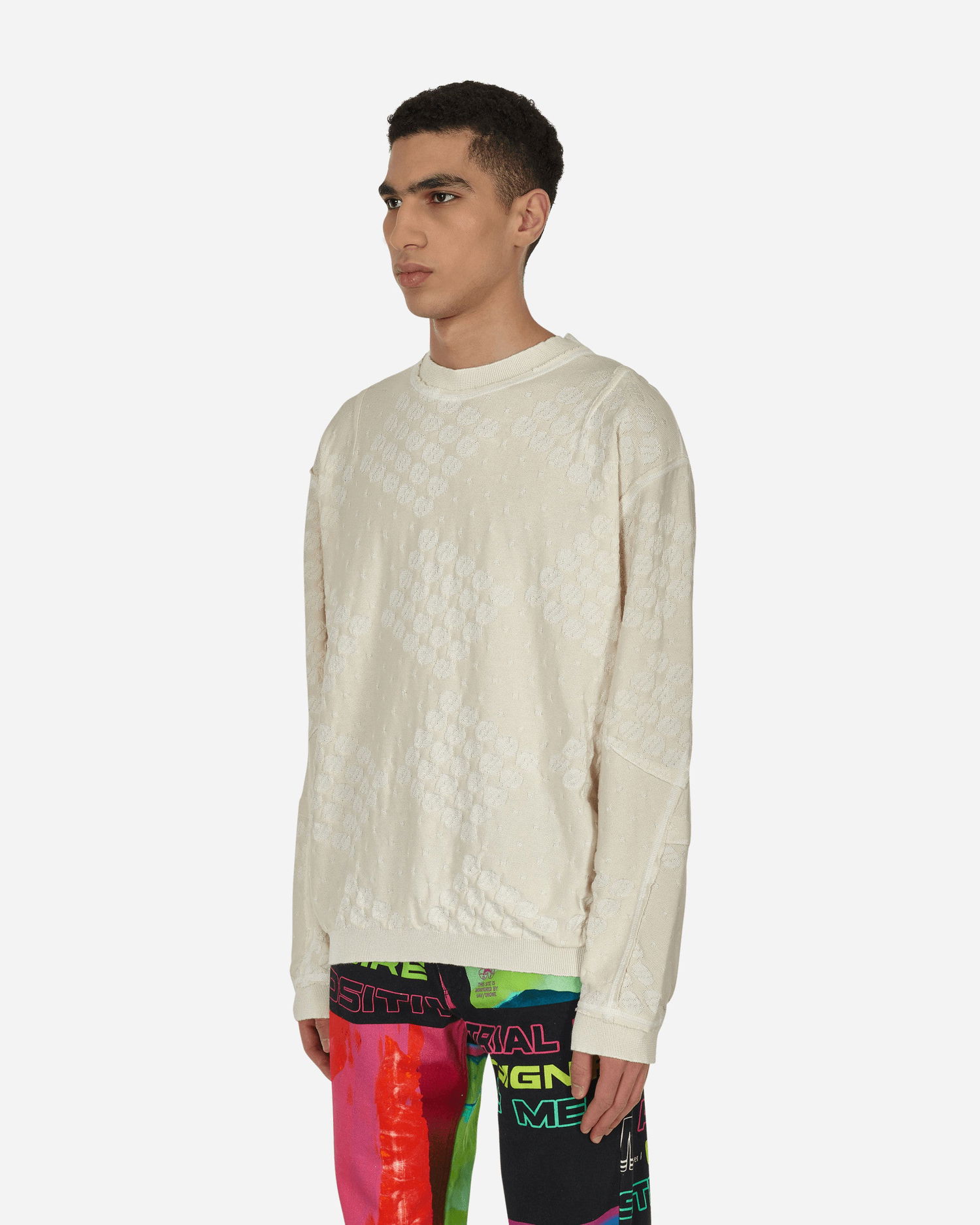 Sweater Jordan College Crewneck Sweater Beige | 81703846072 IVORY, 1