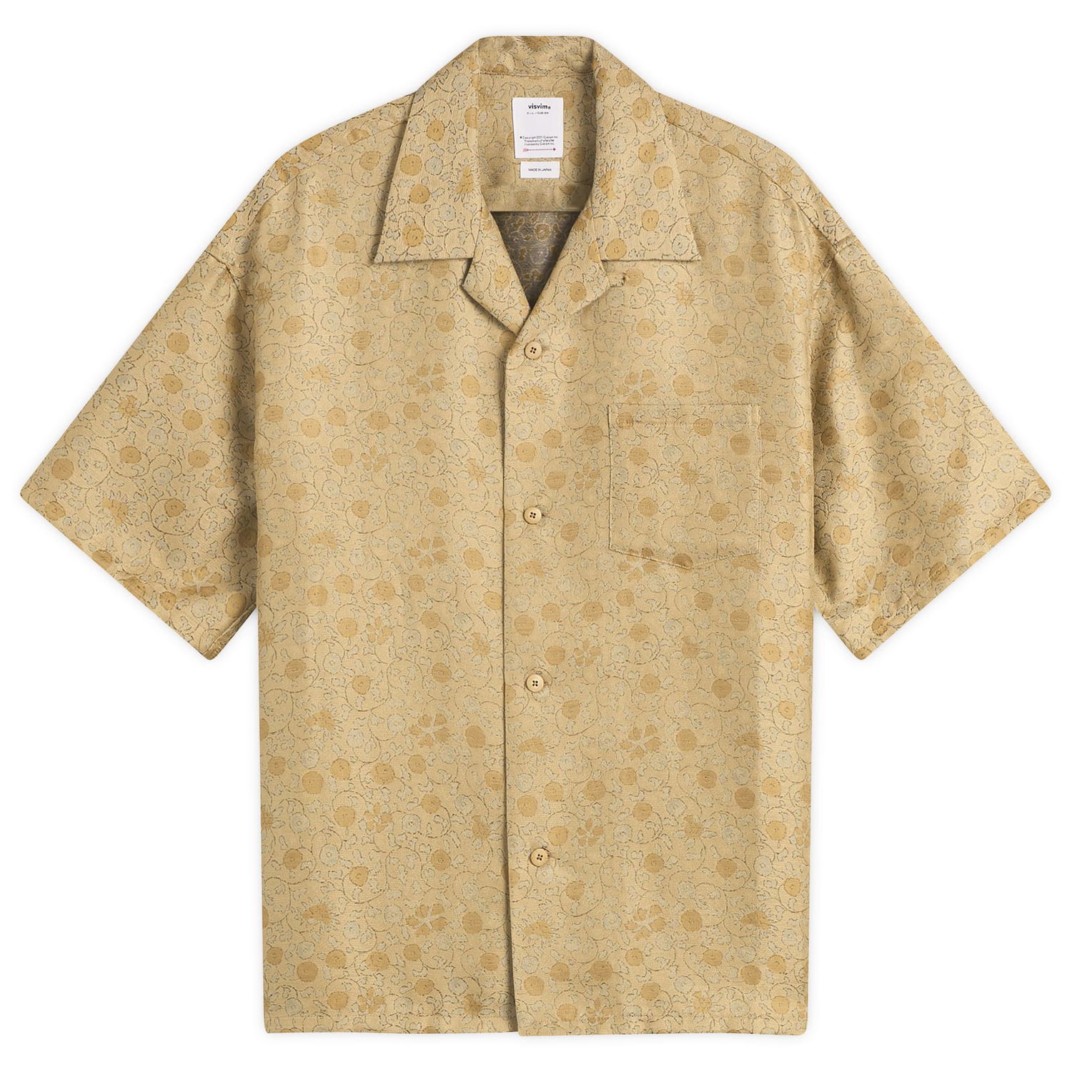 Skjorte visvim Crosby Jacquard Shirt Beige | 0125205011002, 0