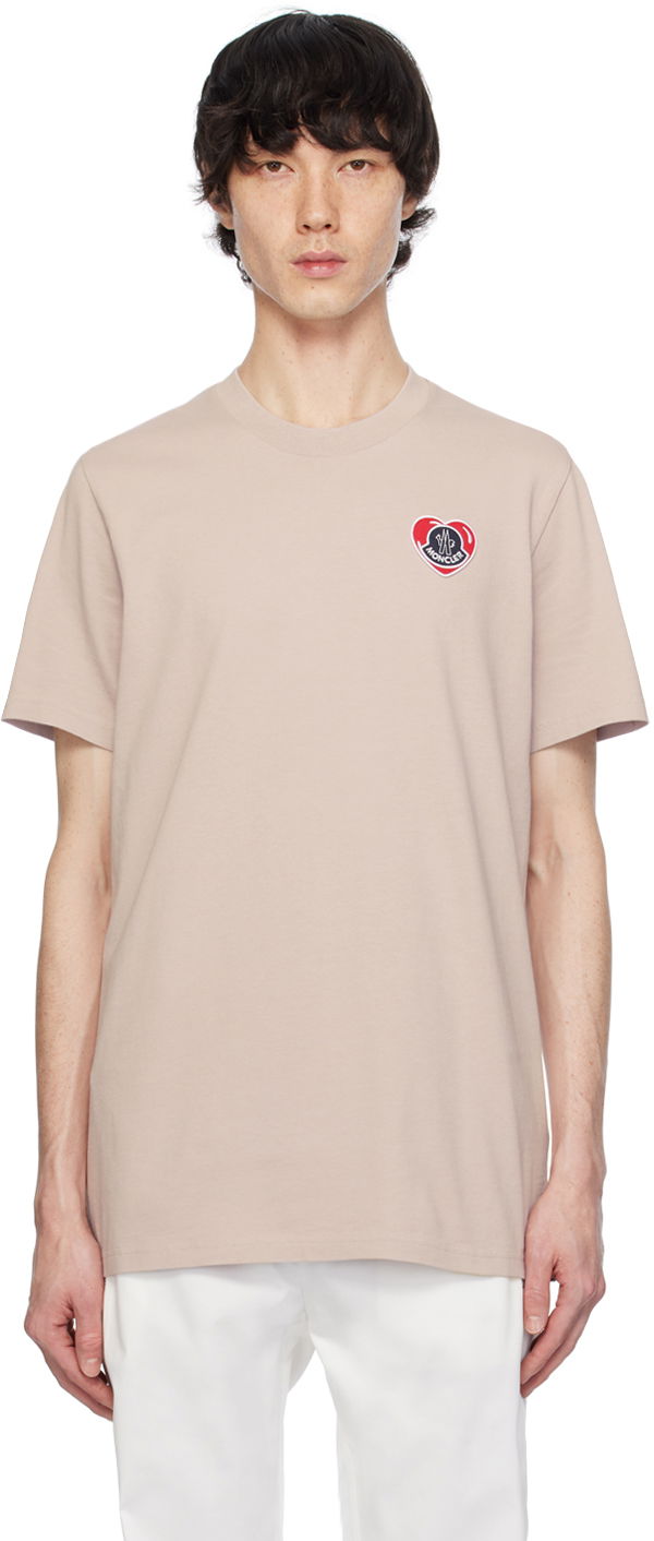 T-shirt Moncler Heart T-Shirt Beige | J10918C000218390T