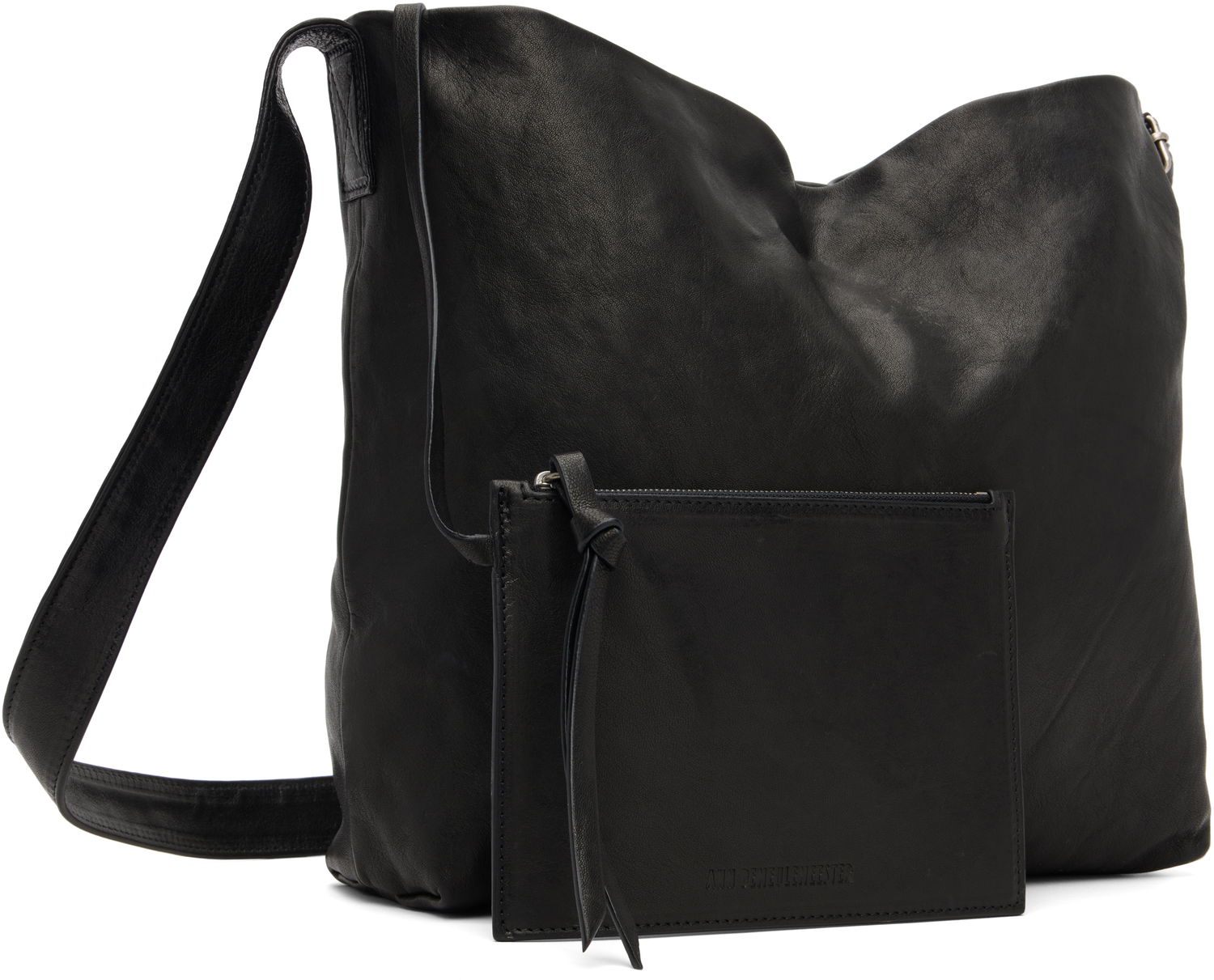 Skuldertaske Ann Demeulemeester Ann Demeulemeester Runa Medium Soft Shoulder Bag Sort | B0012628-LT137-099, 1
