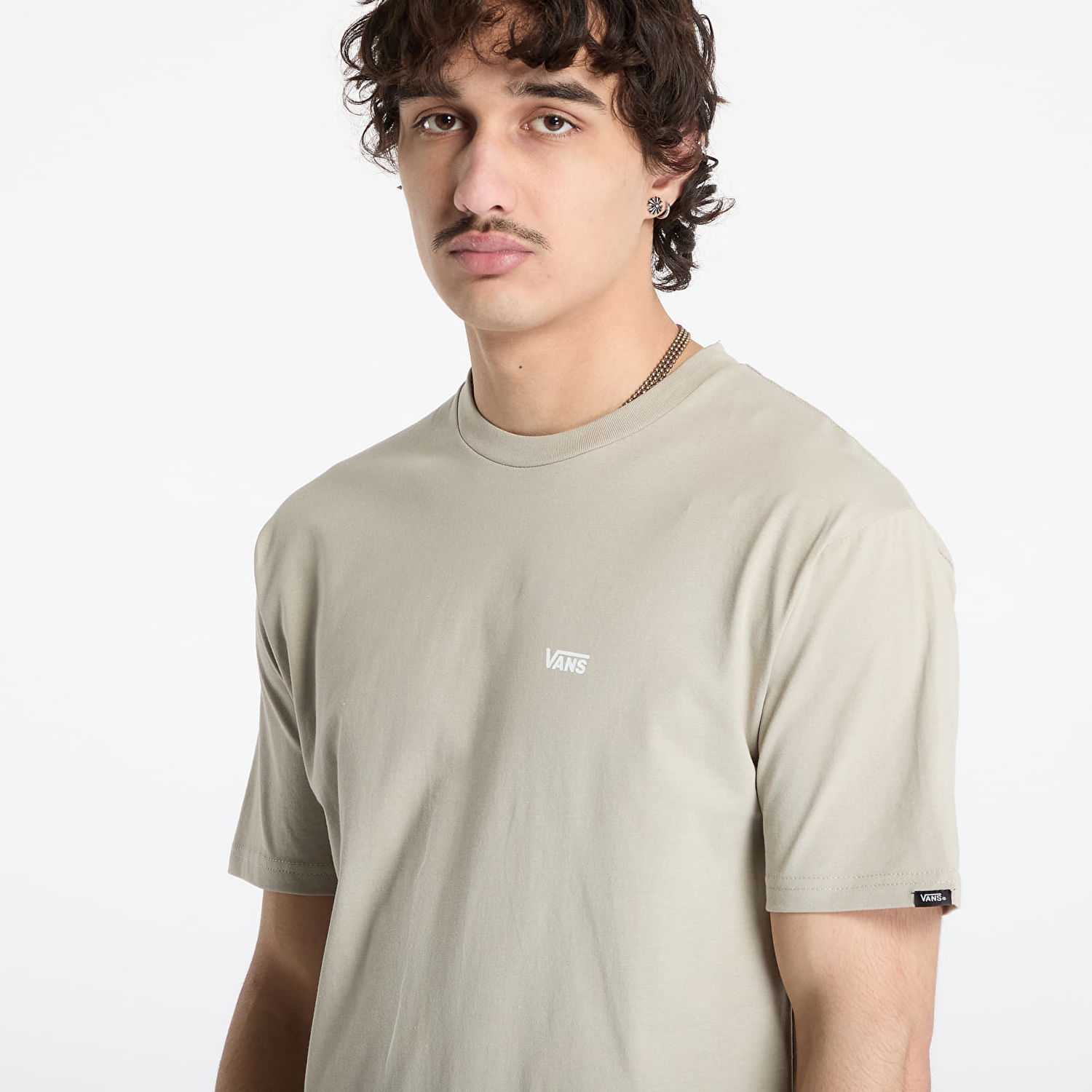 T-shirt Vans Vans Left Chest Logo Tee Beige | VN0A3CZEZUJ1, 1