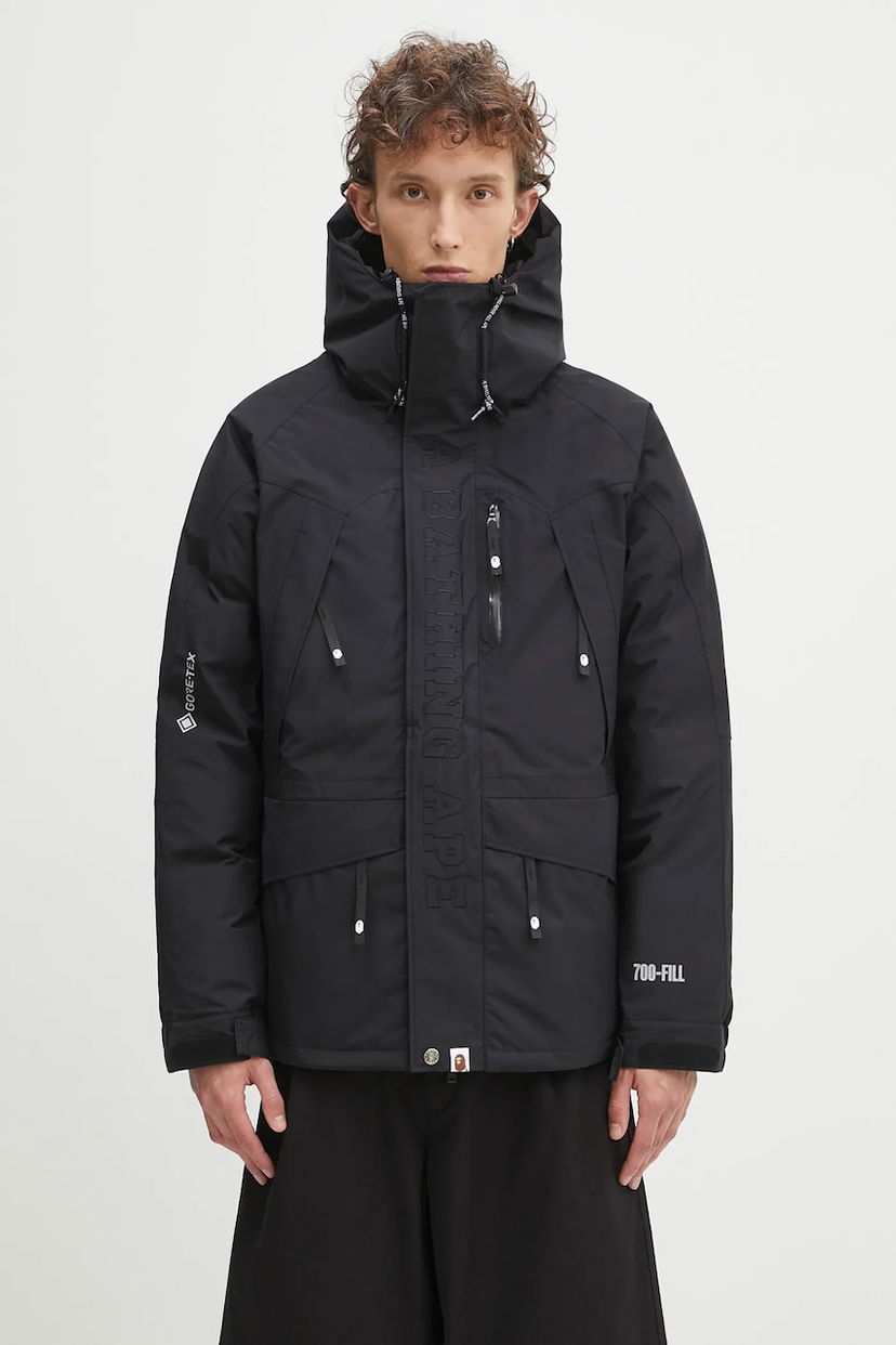 Parka BAPE A Bathing Ape Gore-Tex 700-Fill Snowboard Down Jacket Sort | 1K70144004