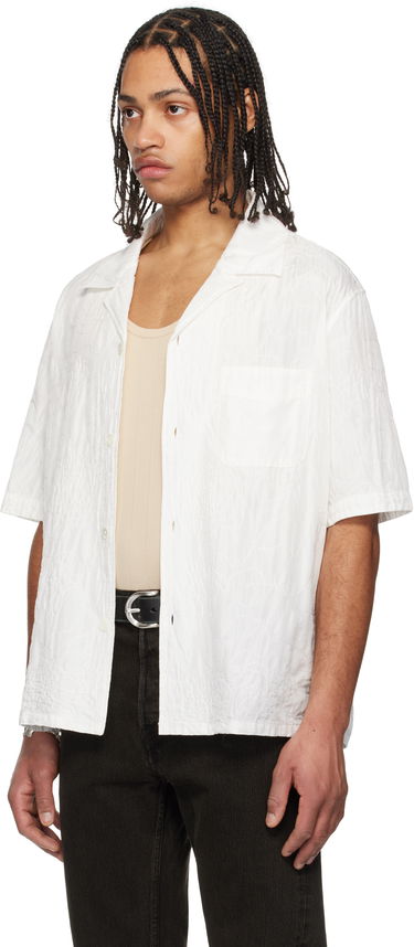 Skjorte OUR LEGACY Our Legacy Heusen Short Sleeve Shirt Hvid | M2252HWF, 3