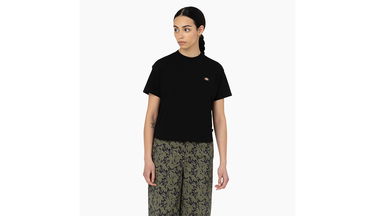 Crop top Dickies Oakport Cropped T-Shirt Sort | DK0A4Y8L-BLK, 1