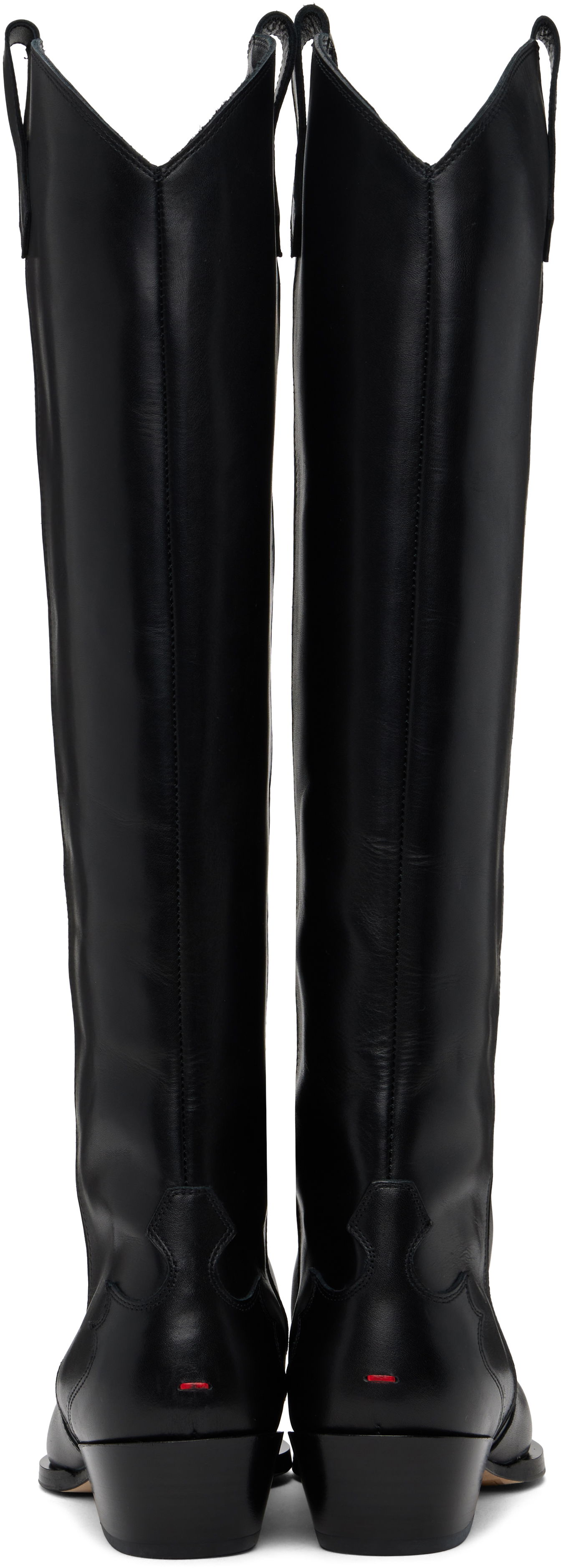 Kjole Aeyde Aeyde Aruna Leather Cowboy Tall Boots Sort | A11-KB-ARUP40CH-223-800-001, 1