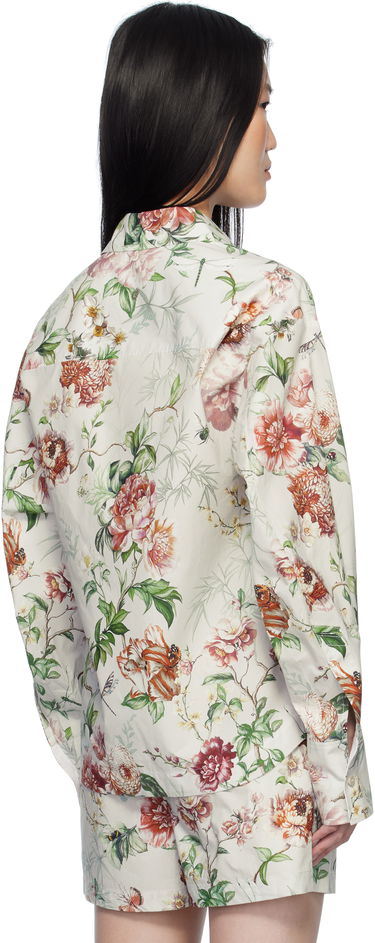 Skjorte The Attico Attico Eliza Floral-Print Long Sleeve Shirt Flerfarvet | 250WCH00014 CCC053PR, 2
