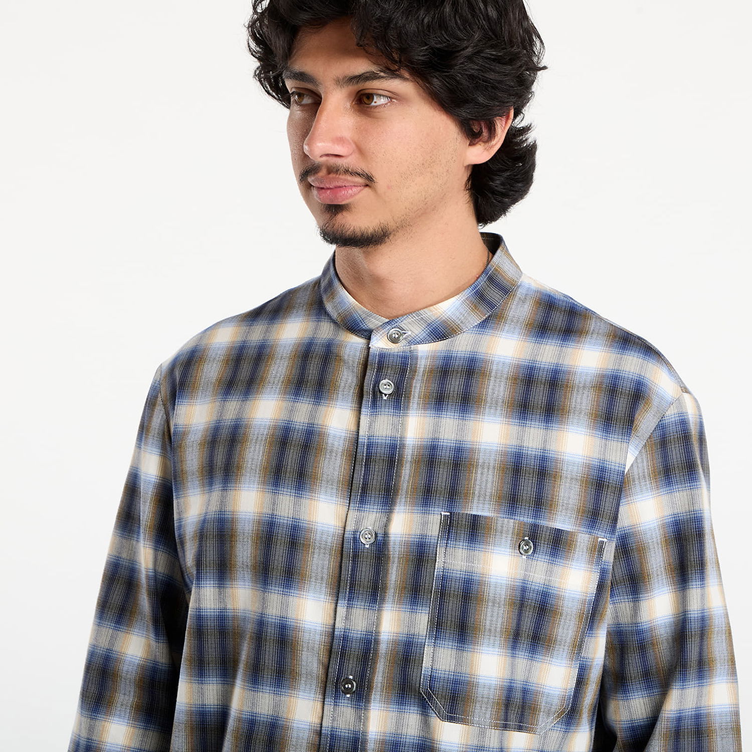 Skjorte A.P.C. A.P.C. Chemise Thomas Plaid Button-Down Shirt Blå | COHKJ-H12635 IAA, 1