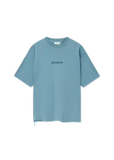 T-shirt AXEL ARIGATO Men's Relaxed Fit T-Shirt with Logo Embroidery Blå | A3443003, 1